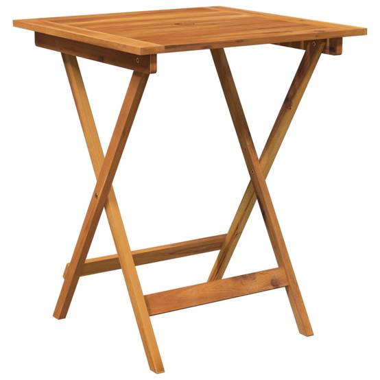 Ensemble de 3 pcs table de jardin et chaises pliable - mobilier de jardin Bois d'acacia solide-JU2677 - Image 3