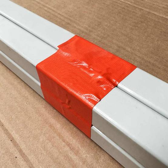 Lot de 72 Rubans adhésifs toilés orange 50 mm x 33 m - Rouleau adhésif pour fixer les bâches, fils et câbles TECPLAST - Imagen 10