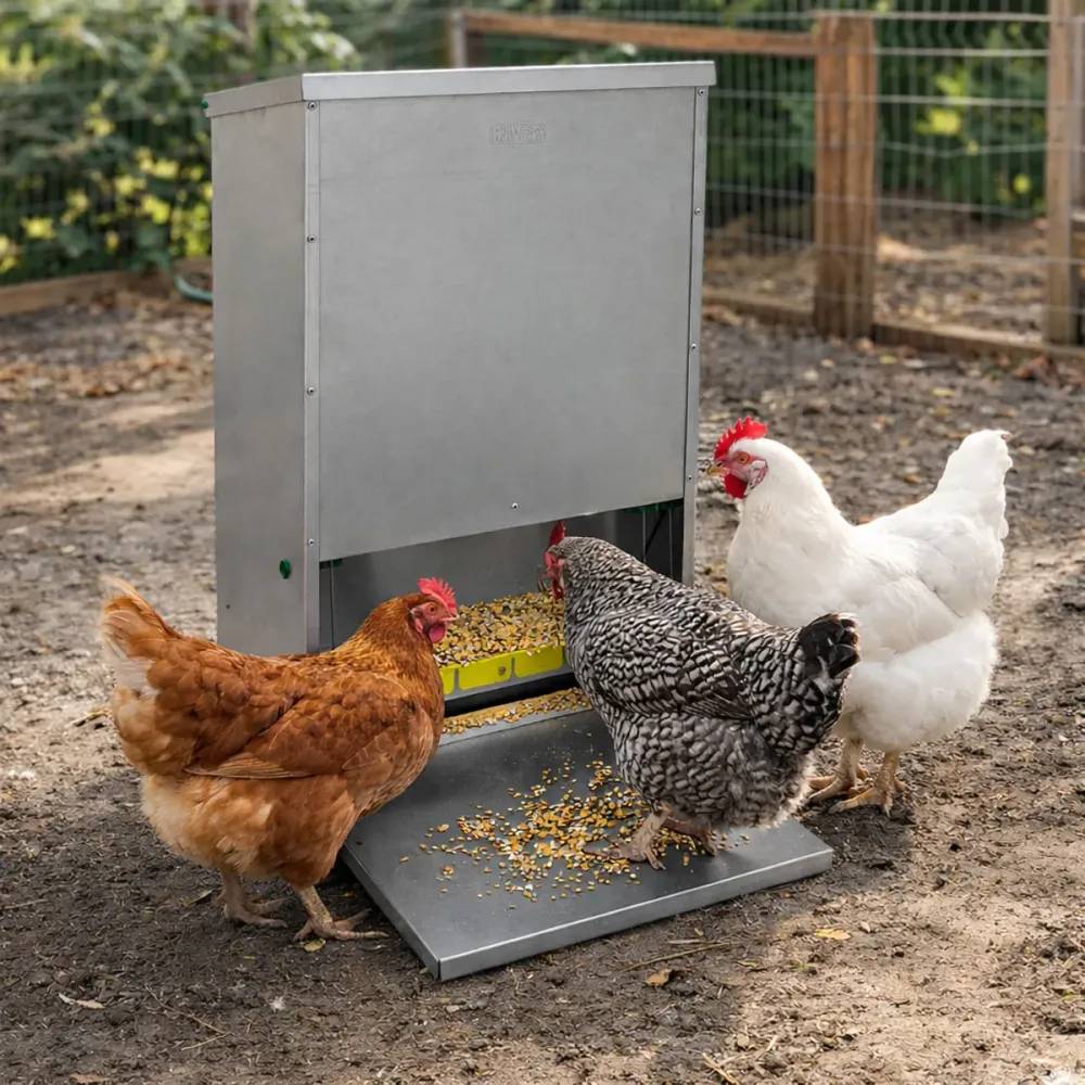 Mangeoire anti-nuisibles 20 kg pour 10 poules - Image 7
