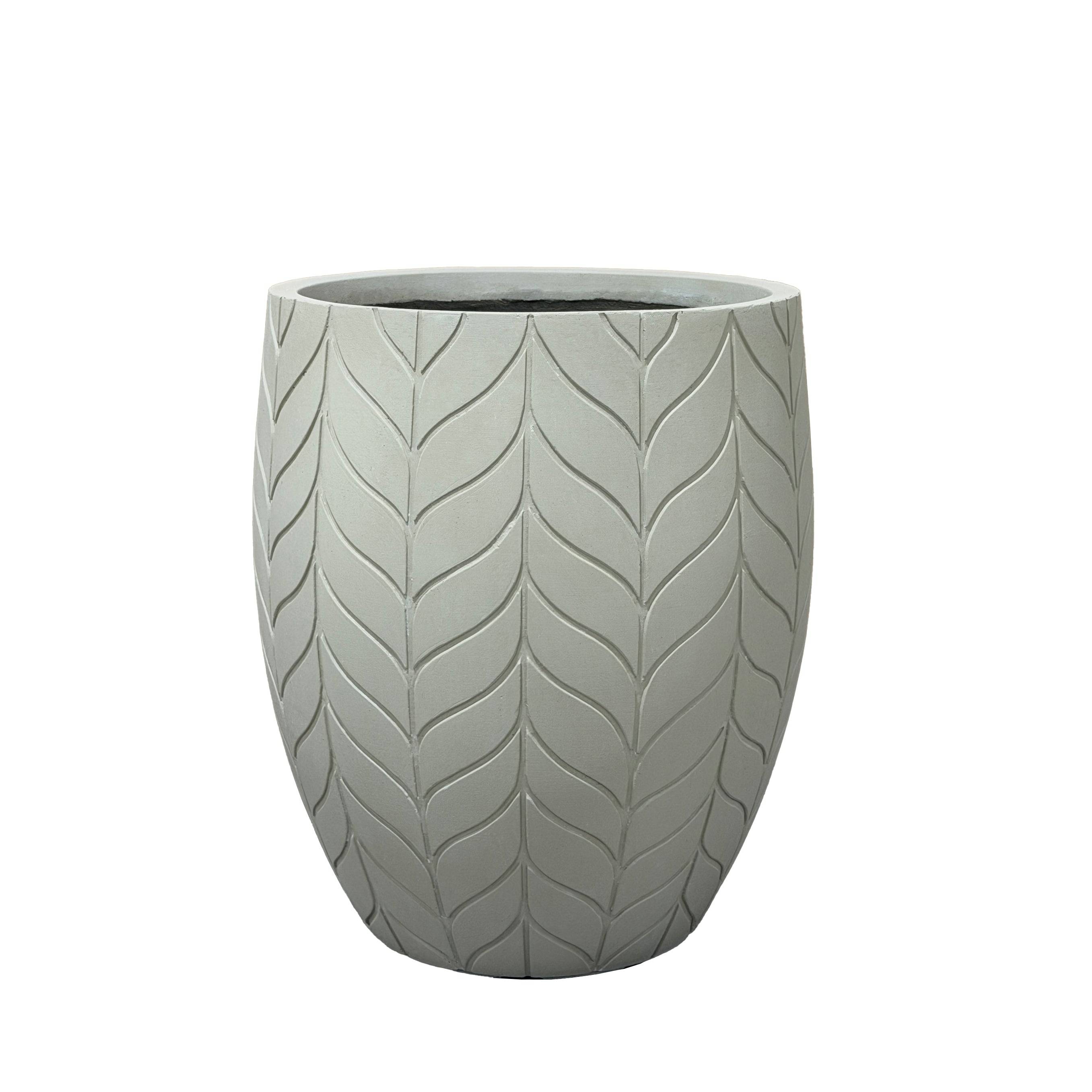 Cache-pot pré percé ESSENCE 54x60cm beige - Image 1