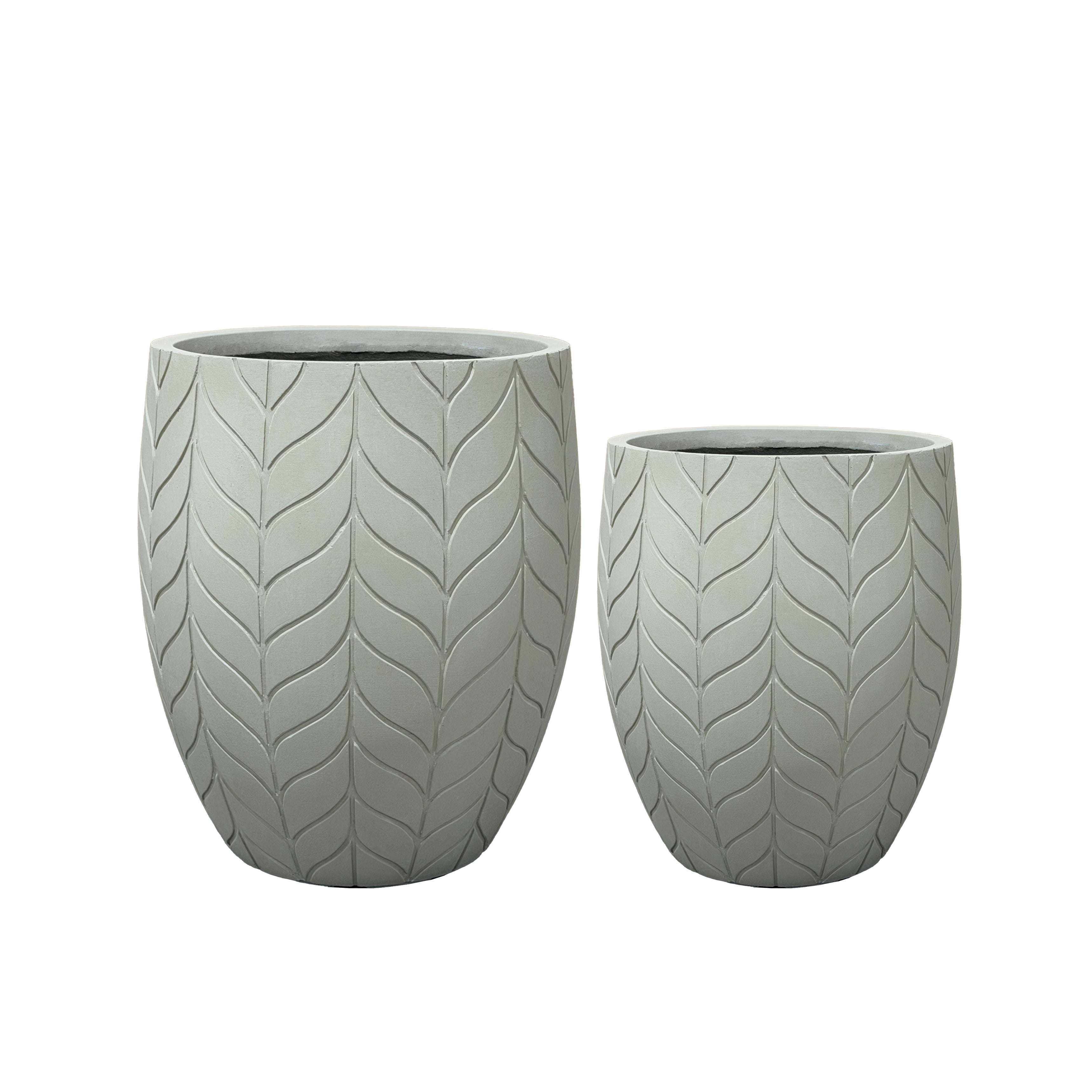 Cache-pot pré percé ESSENCE 54x60cm beige - Image 5