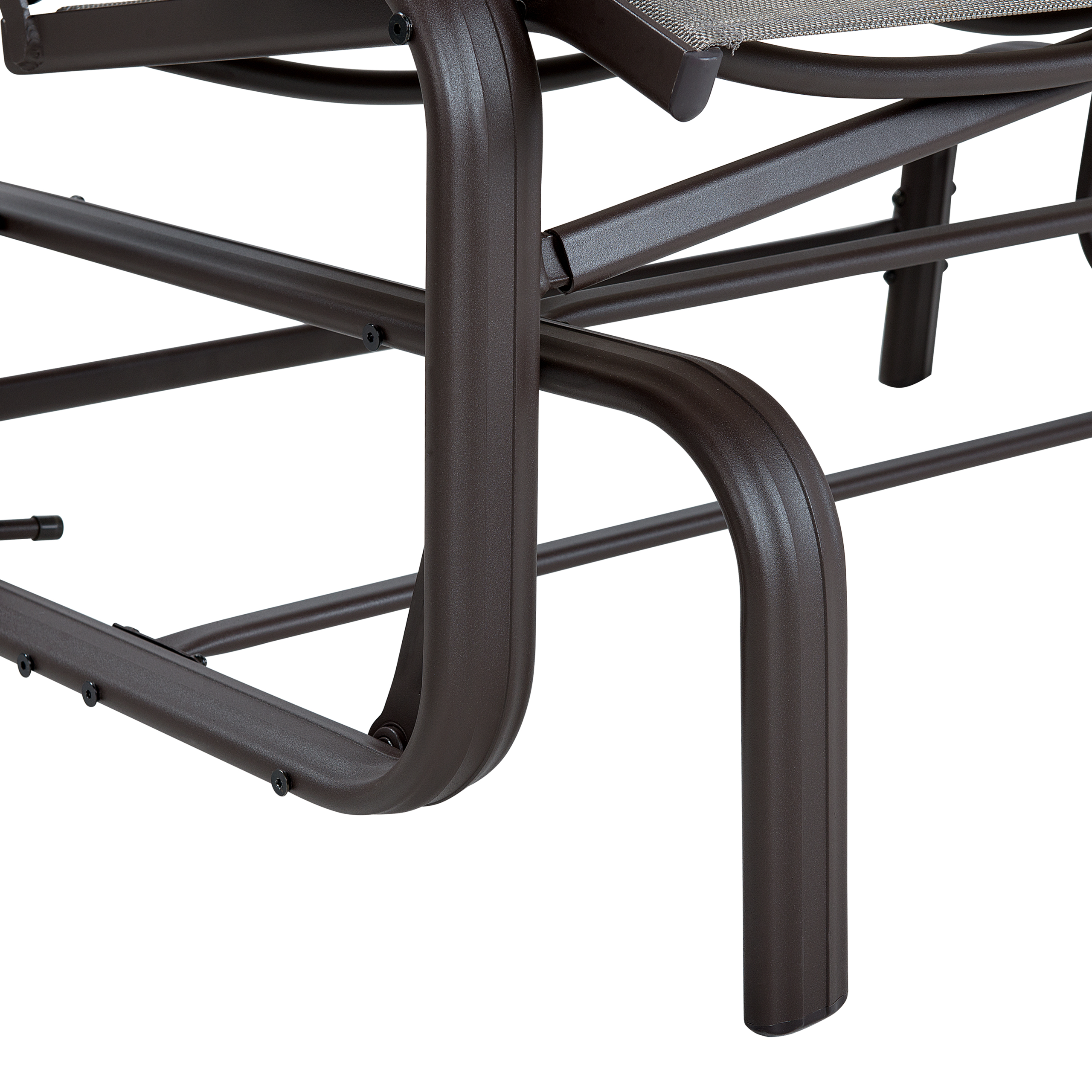 Beliani - Banc Aluminium Marron/gris BORGIO Beliani - Imagen 5
