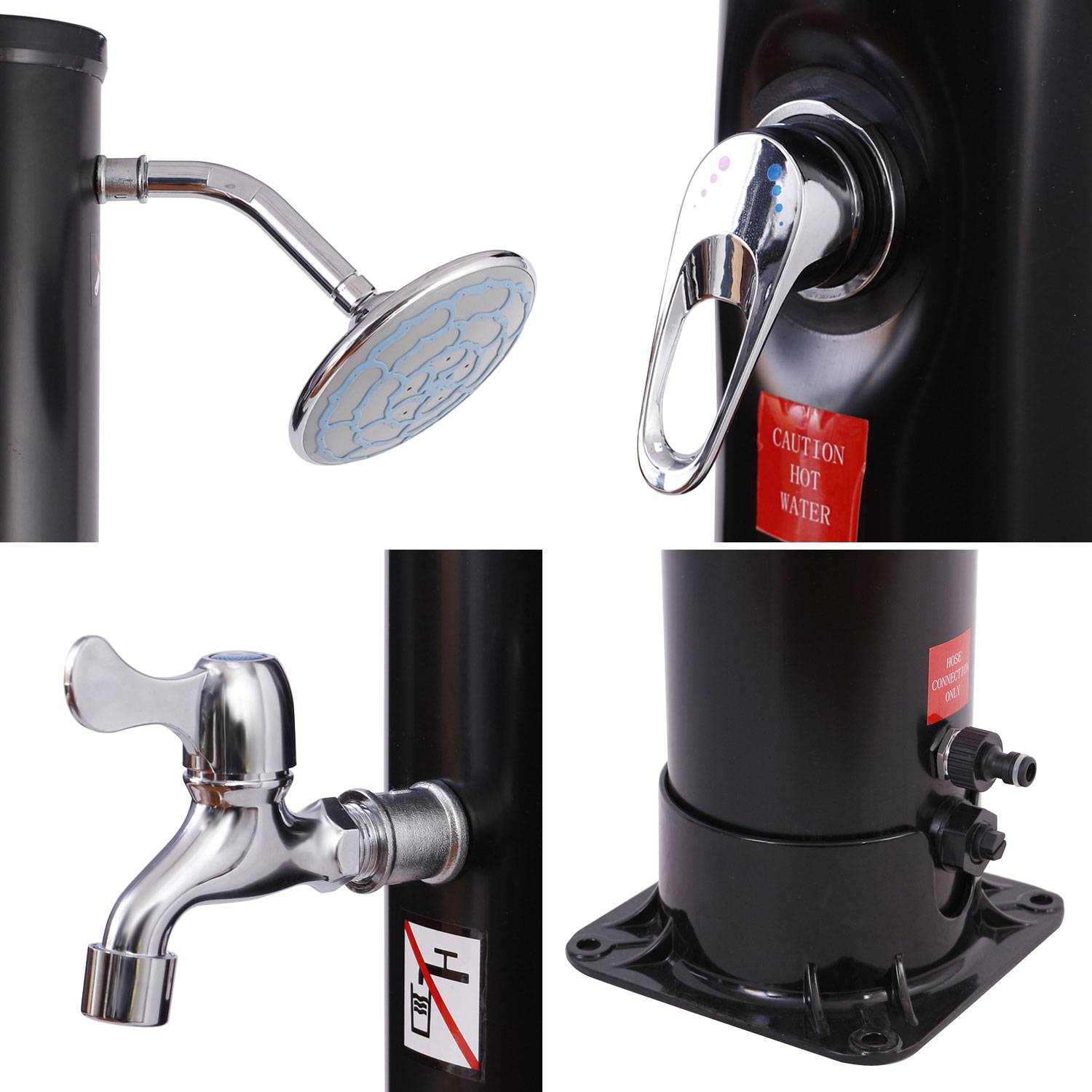 Happy Garden - Douche solaire FIDGI noire 35L - HAPPY GARDEN - Imagen 4
