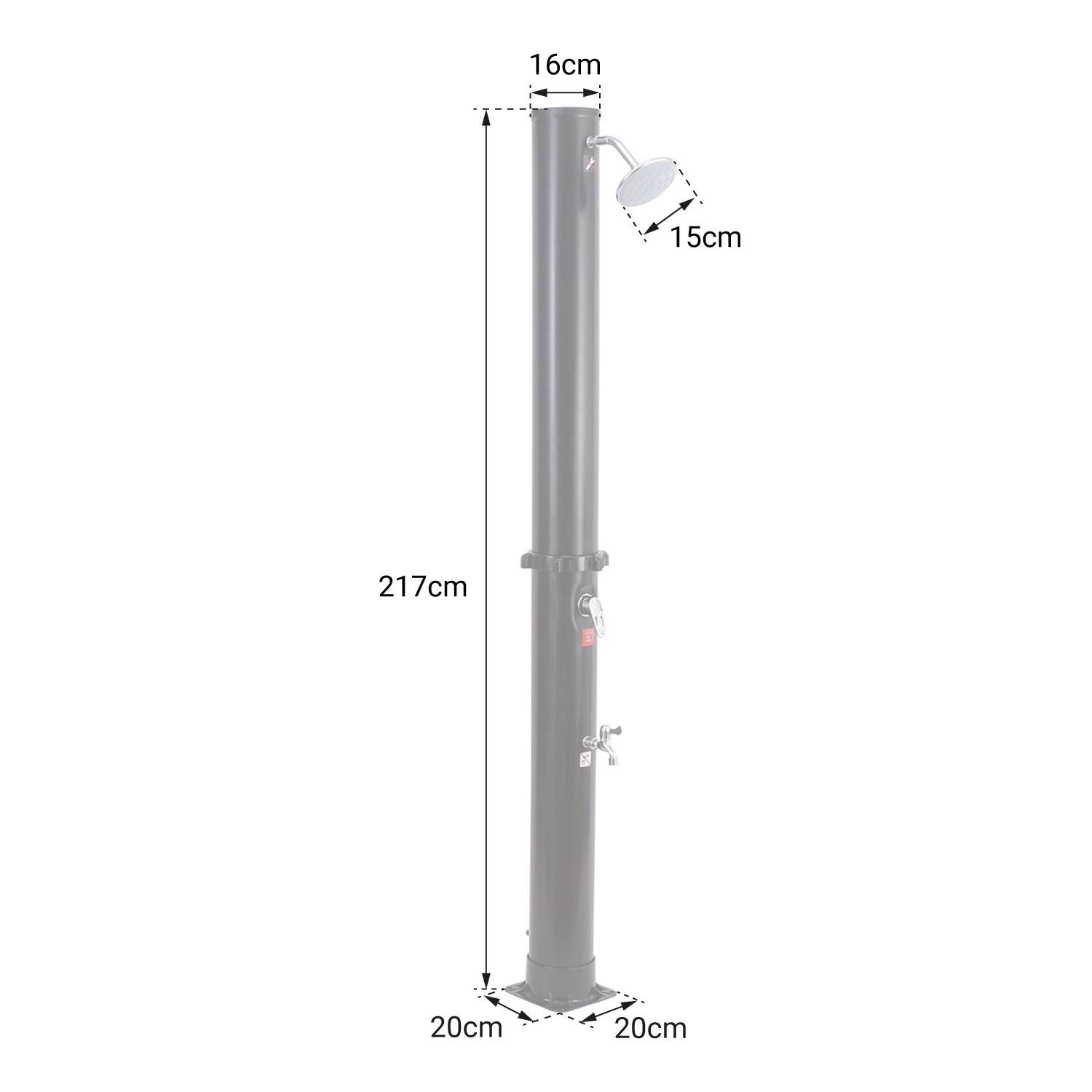 Happy Garden - Douche solaire FIDGI noire 35L - HAPPY GARDEN - Imagen 7