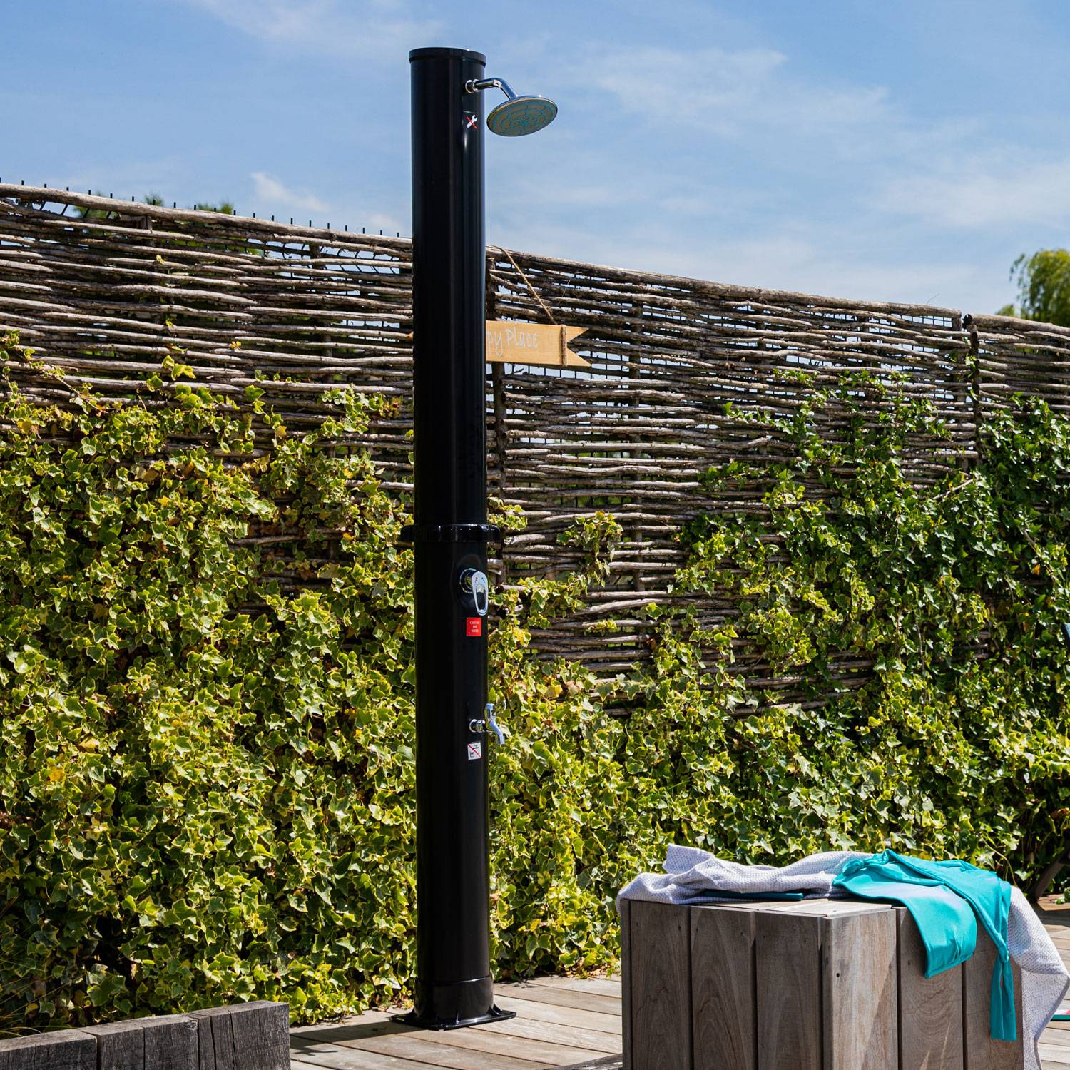 Happy Garden - Douche solaire FIDGI noire 35L - HAPPY GARDEN - Imagen 2
