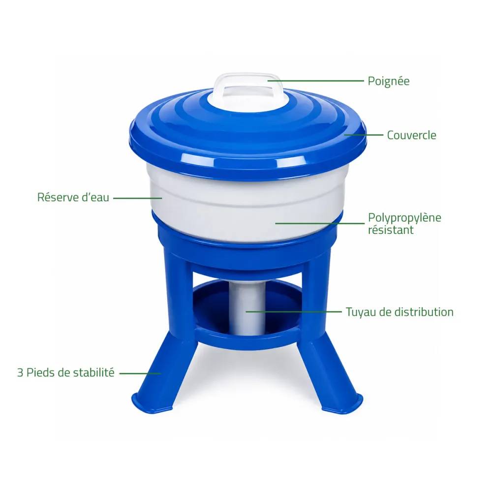 Kit Impérial Mangeoire & Abreuvoir 30L pour Volailles - GAUN - Image 4