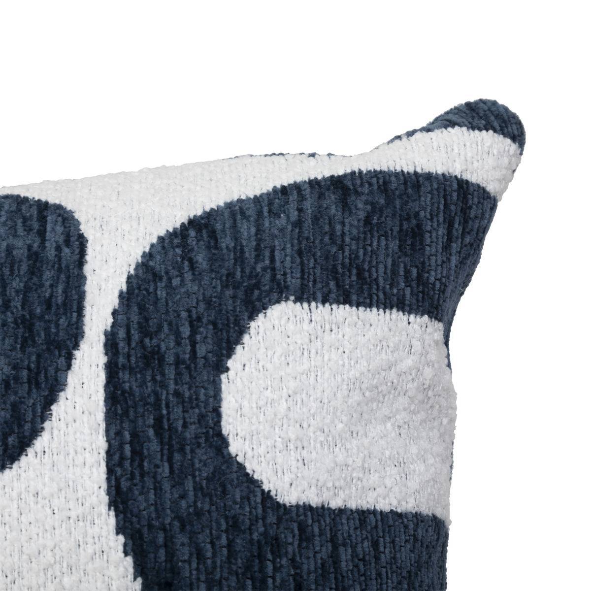 Atmosphera - Coussin jacquard Safina bleu égéen 40x40cm - Atmosphera Créateur d'intérieur - Imagen 3