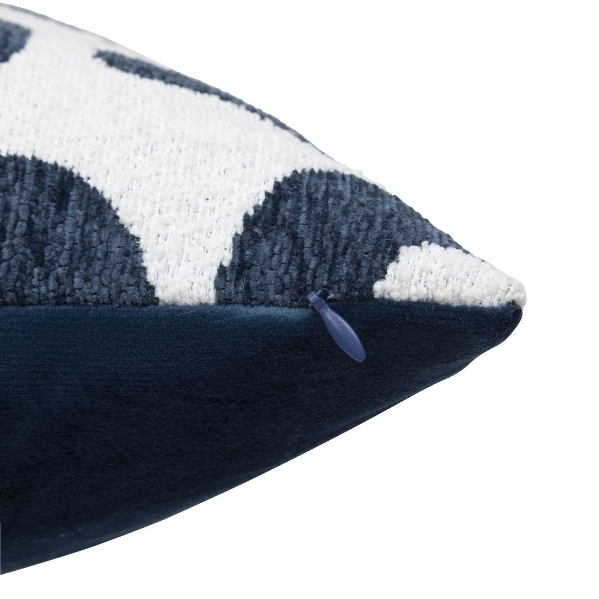 Atmosphera - Coussin jacquard Safina bleu égéen 40x40cm - Atmosphera Créateur d'intérieur - Imagen 5