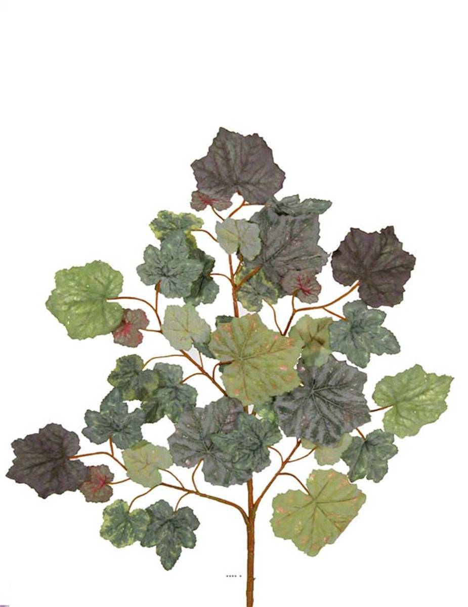 Artificielles - Branche de feuilles de vigne artificielle très couvrante H 63 cm Automne - dimhaut: H 63 cm - couleur: Automne - Imagen 1