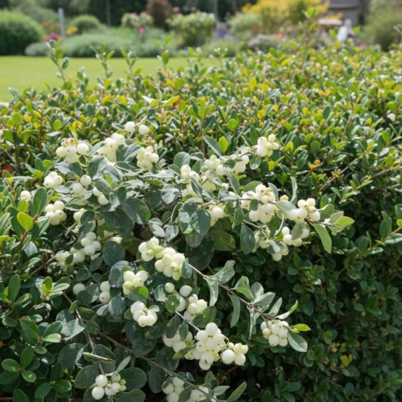 Symphorine Magical® Galaxy 'Kolmgala', Symphoricarpos à fleurs Blanche - feuillage Caduc - Godet - 5/20 cm-  hauteur à maturité De 2,50 m à 3,00 m - Imagen 5