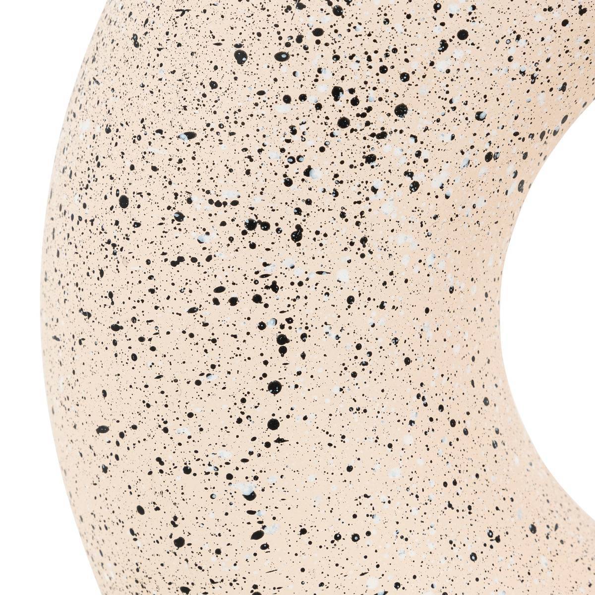 Atmosphera - Vase céramique Florie blanc & noir H25cm - Atmosphera Créateur d'intérieur - Image 3
