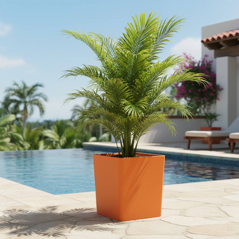 Pot de fleurs carré cubio h 50 cm-plast'up rotomoulage - Imagen 4