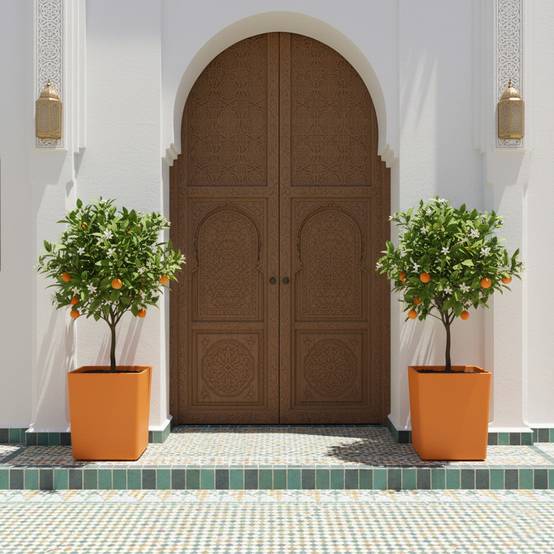 Pot de fleurs carré cubio h 50 cm-plast'up rotomoulage - Imagen 3