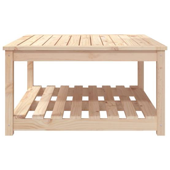 Table de jardin bois massif pin 82,5 x 82,5 x 45 cm, Poids :15.02kg - PANGIVO - Image 5