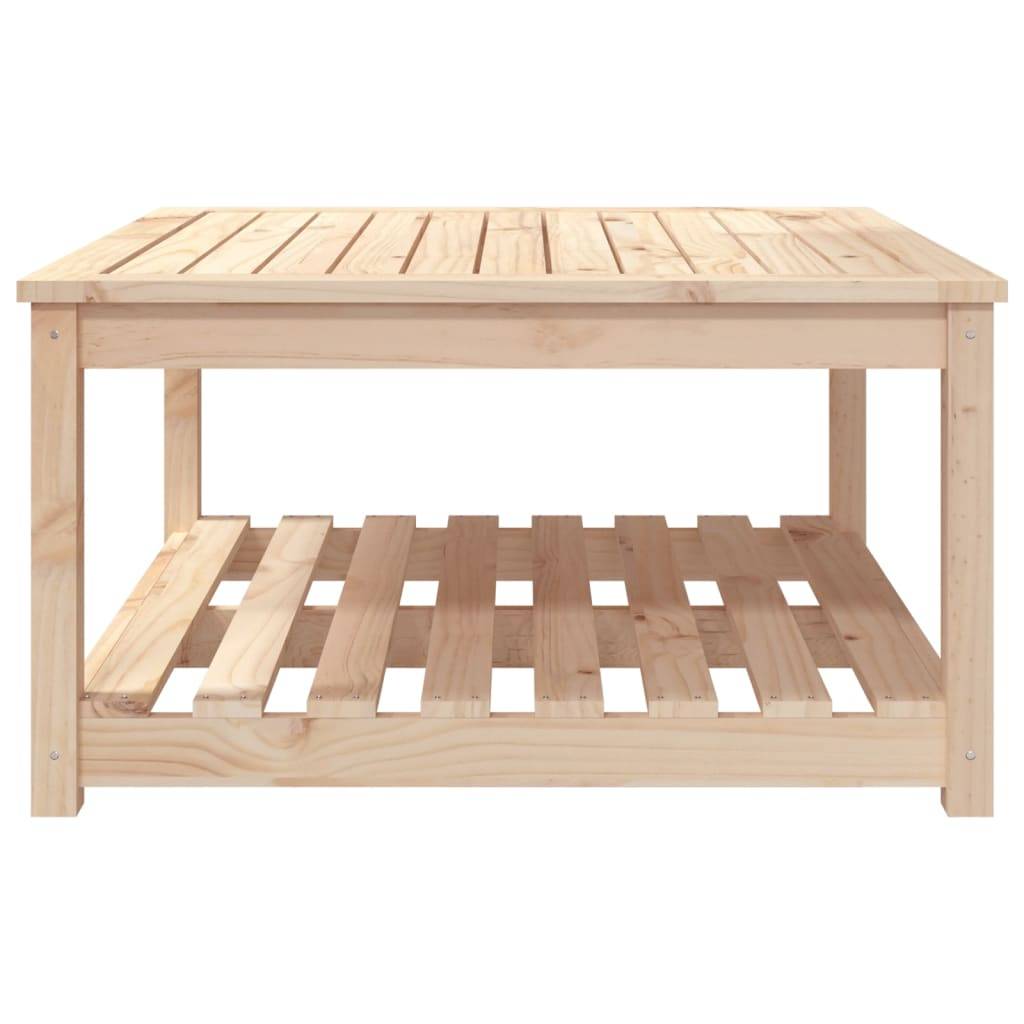 Table de jardin bois massif pin 82,5 x 82,5 x 45 cm, Poids :15.02kg - PANGIVO - Image 5