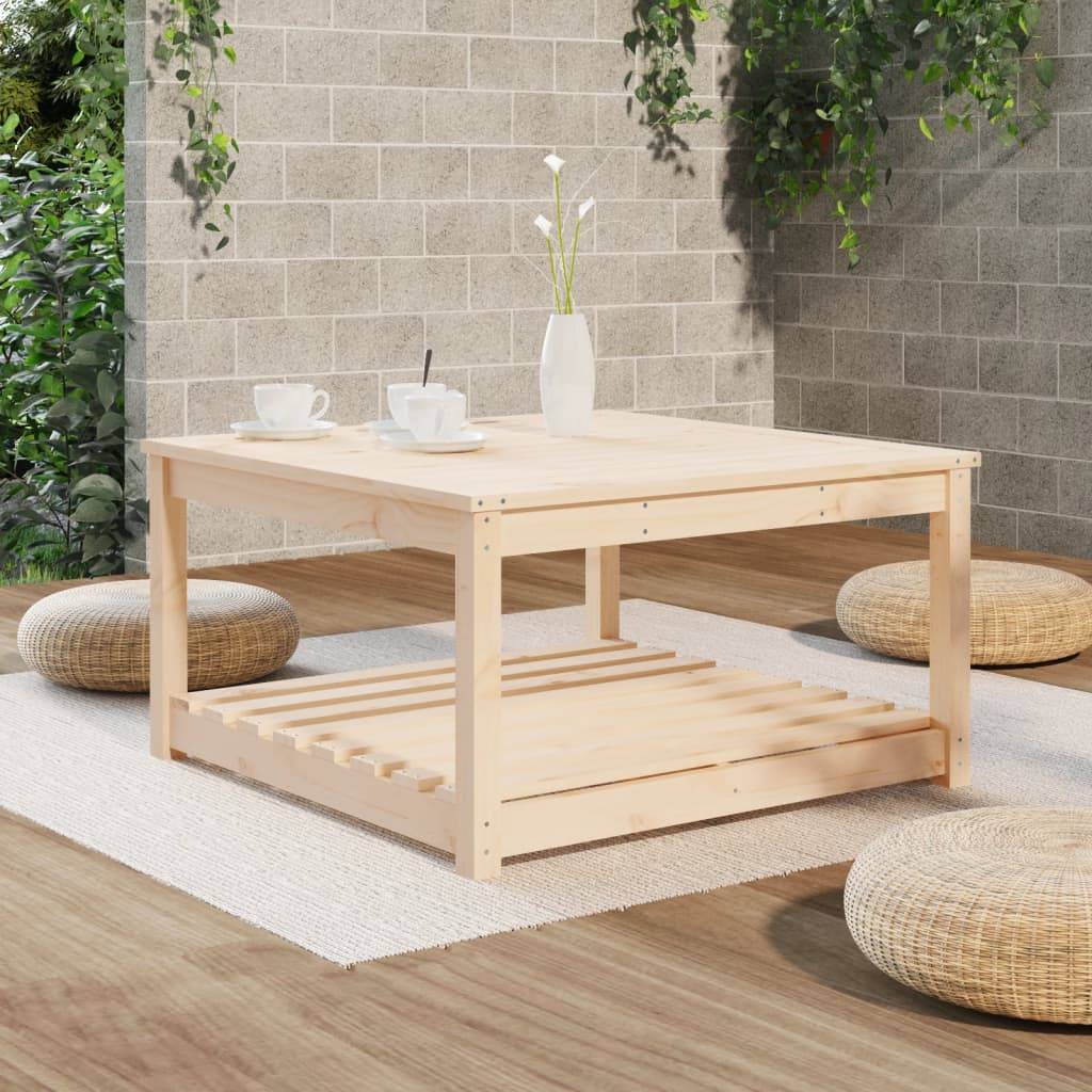 Table de jardin bois massif pin 82,5 x 82,5 x 45 cm, Poids :15.02kg - PANGIVO - Image 3