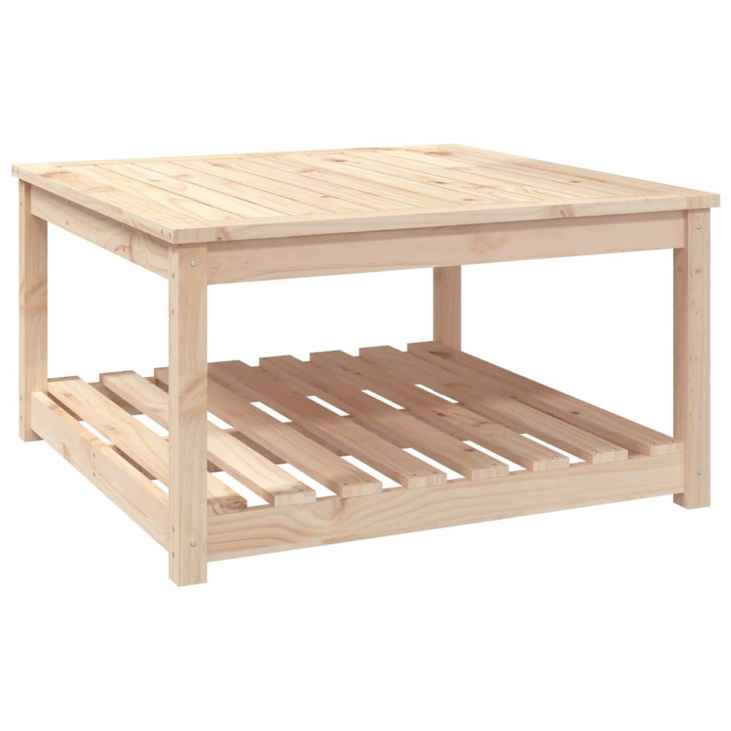 Table de jardin bois massif pin 82,5 x 82,5 x 45 cm, Poids :15.02kg - PANGIVO - Image 2