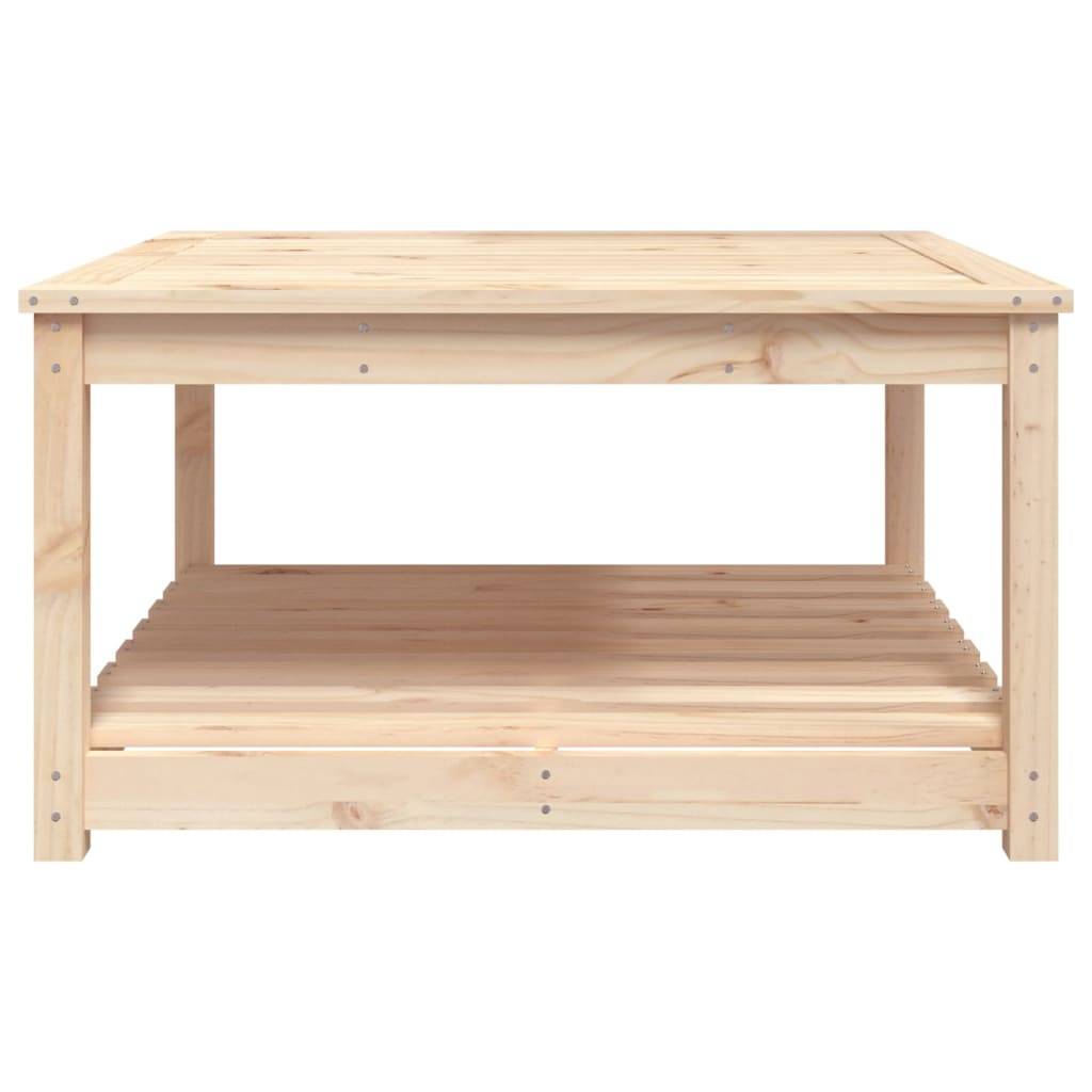 Table de jardin bois massif pin 82,5 x 82,5 x 45 cm, Poids :15.02kg - PANGIVO - Image 6