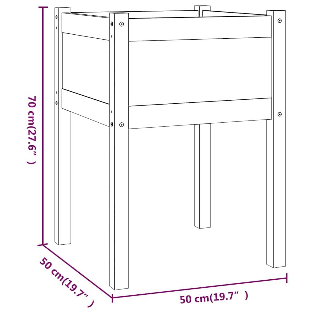 Vidaxl - Jardinières d'extérieur 2 pcs 50x50x70 cm bois de pin massif vidaXL 810800 - Image 3