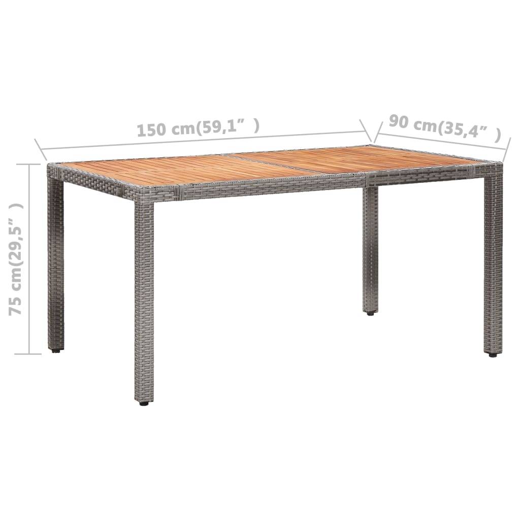 Vidaxl - Salon de jardin 7 pcs avec coussins Résine tressée Gris vidaXL 46039 - Imagen 3