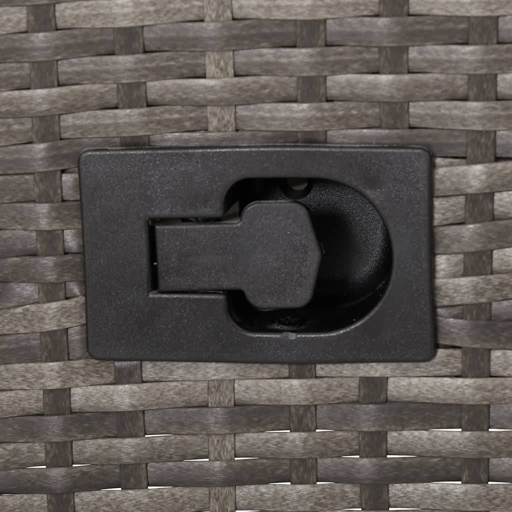 Vidaxl - Salon de jardin 7 pcs avec coussins Résine tressée Gris vidaXL 46039 - Imagen 6