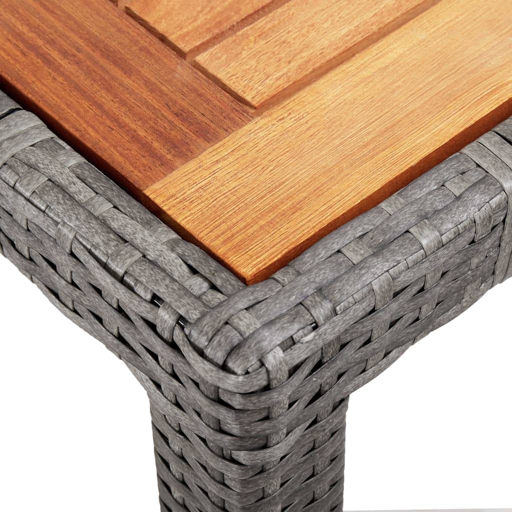 Vidaxl - Salon de jardin 7 pcs avec coussins Résine tressée Gris vidaXL 46039 - Imagen 4