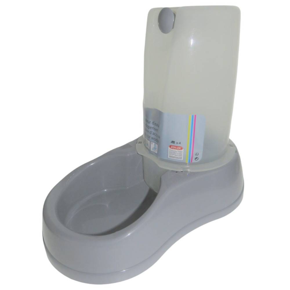 Distributeur d'eau 3.5 litres, gris en plastique, pour chien ou chat - Image 5