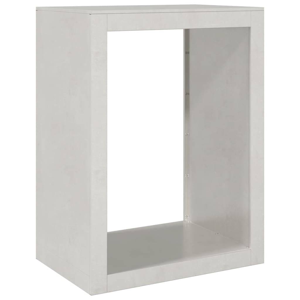 Porte bûches en acier inoxydable pour cheminée intérieur extérieur 80 cm – ComfortXL Outdoor Living - Image 2