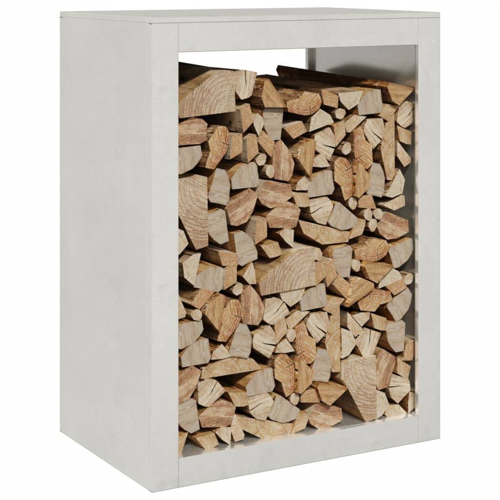 Porte bûches en acier inoxydable pour cheminée intérieur extérieur 80 cm – ComfortXL Outdoor Living - Image 3