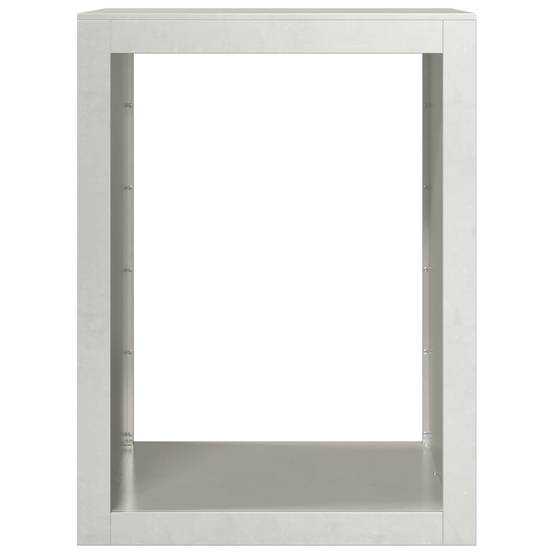 Porte bûches en acier inoxydable pour cheminée intérieur extérieur 80 cm – ComfortXL Outdoor Living - Image 4
