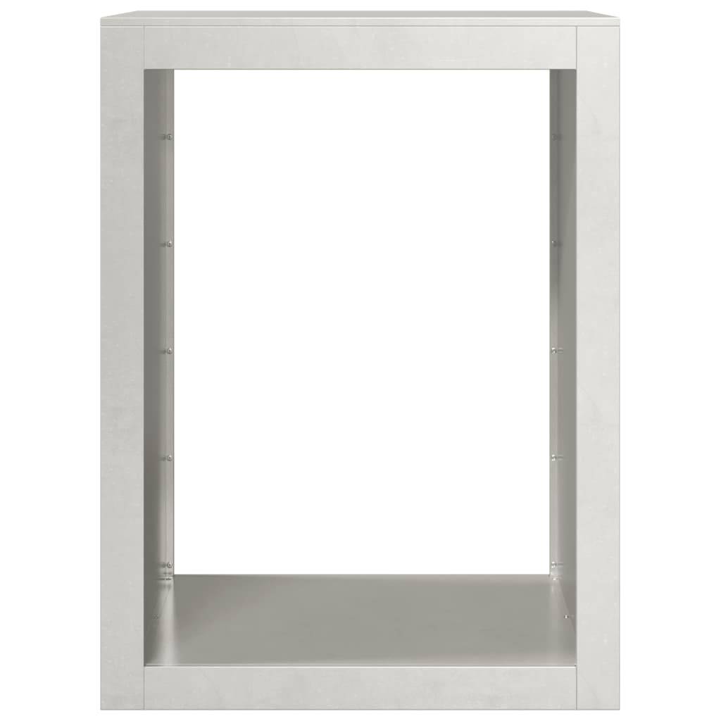 Porte bûches en acier inoxydable pour cheminée intérieur extérieur 80 cm – ComfortXL Outdoor Living - Image 4