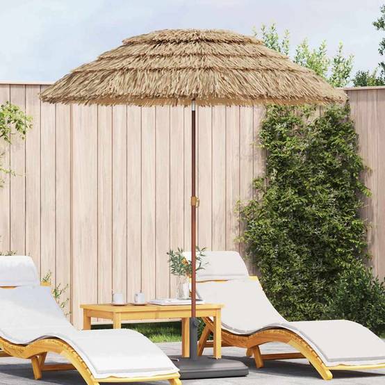 PANGIVO - Parasol de jardin naturel polypropylène polyester 160 x 160 x 196 cm - PANGIVO - Image 1