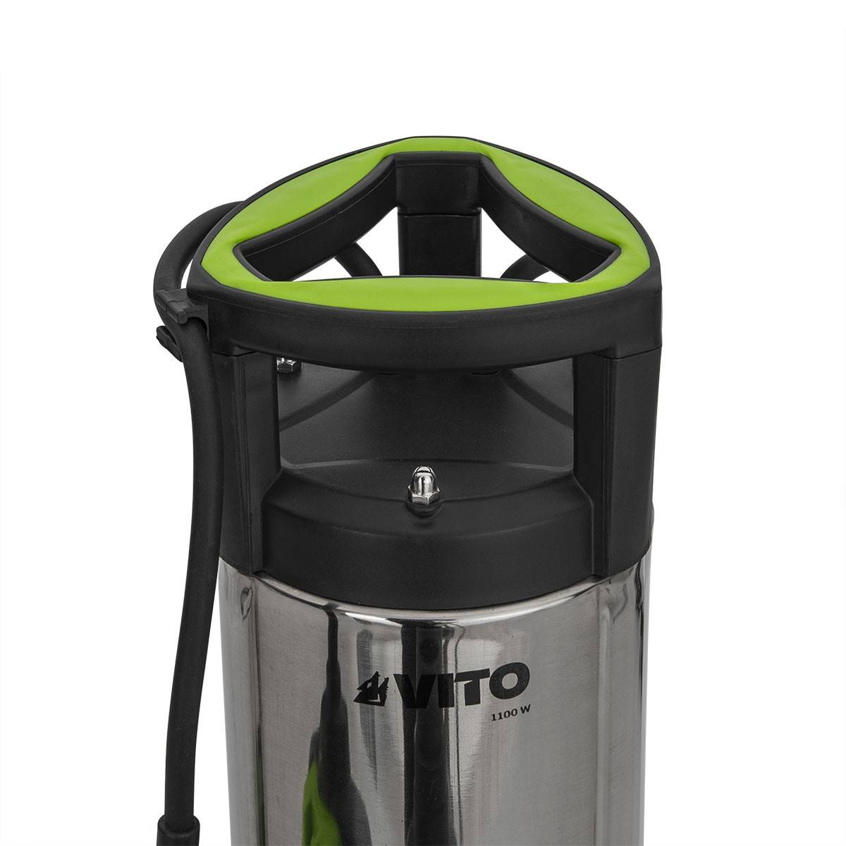 Pompe de relevage Eaux usées 1100W Corps INOX Pompe immergée Egouts Caves VITO - Imagen 2