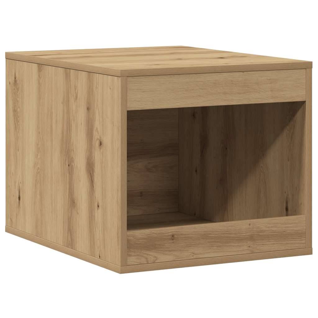 Meuble de bac à litière pour chat bois d'ingénierie chêne artisanal 59 x 47 x 42 cm - PANGIVO - Image 2