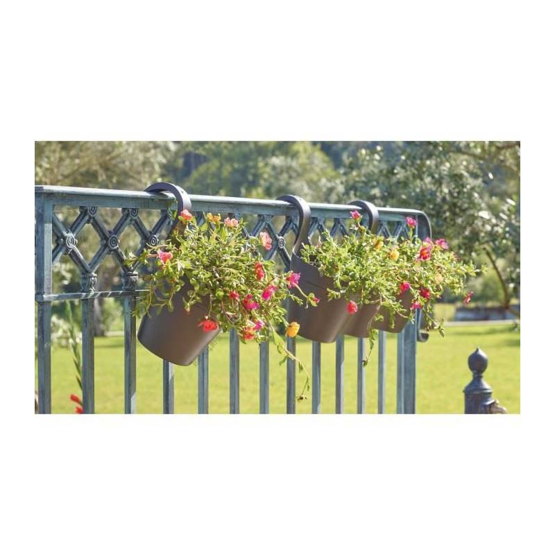 Artevasi Pot De Fleurs Pour Balcon Capri Individ - 30,5 X 54 X H 28 Cm - 11 L - Gris Taupe - Image 2