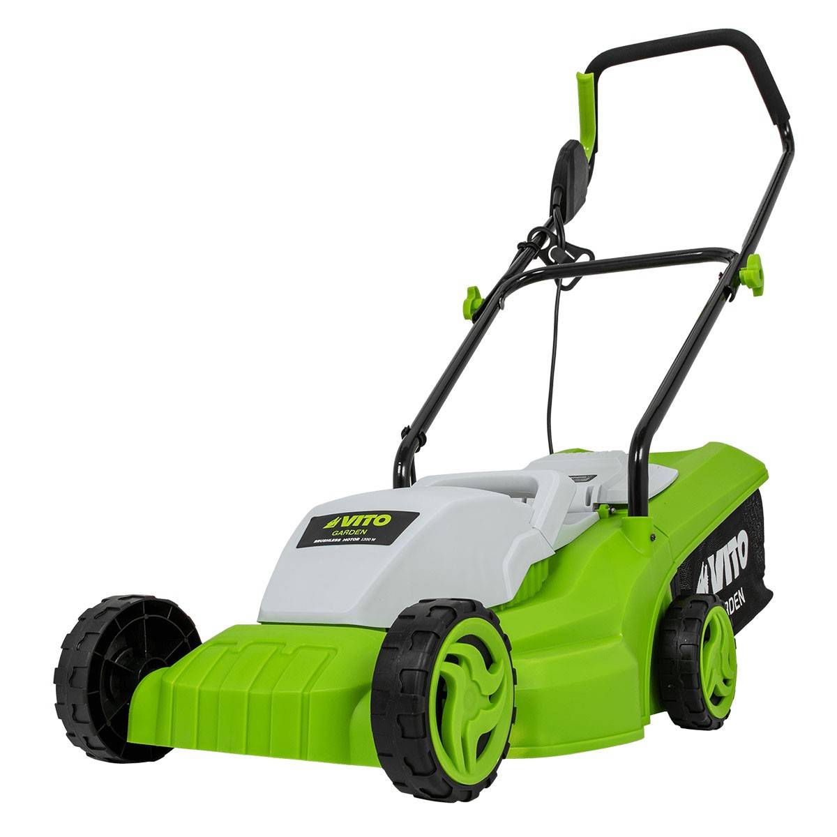 Tondeuse electrique 1200W Surface 300M2 Coupe 32 cm 3 Hauteur de coupe 20-65 mm Bac 30L VITO - Image 1