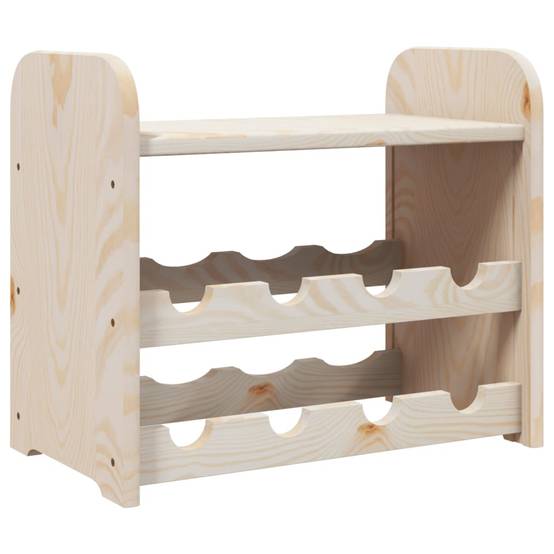 Autre - Casier à vin avec panneau supérieur 43x25x37 cm bois pin massif - Image 2
