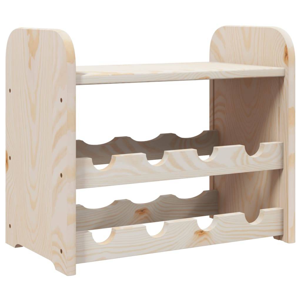 Autre - Casier à vin avec panneau supérieur 43x25x37 cm bois pin massif - Image 2