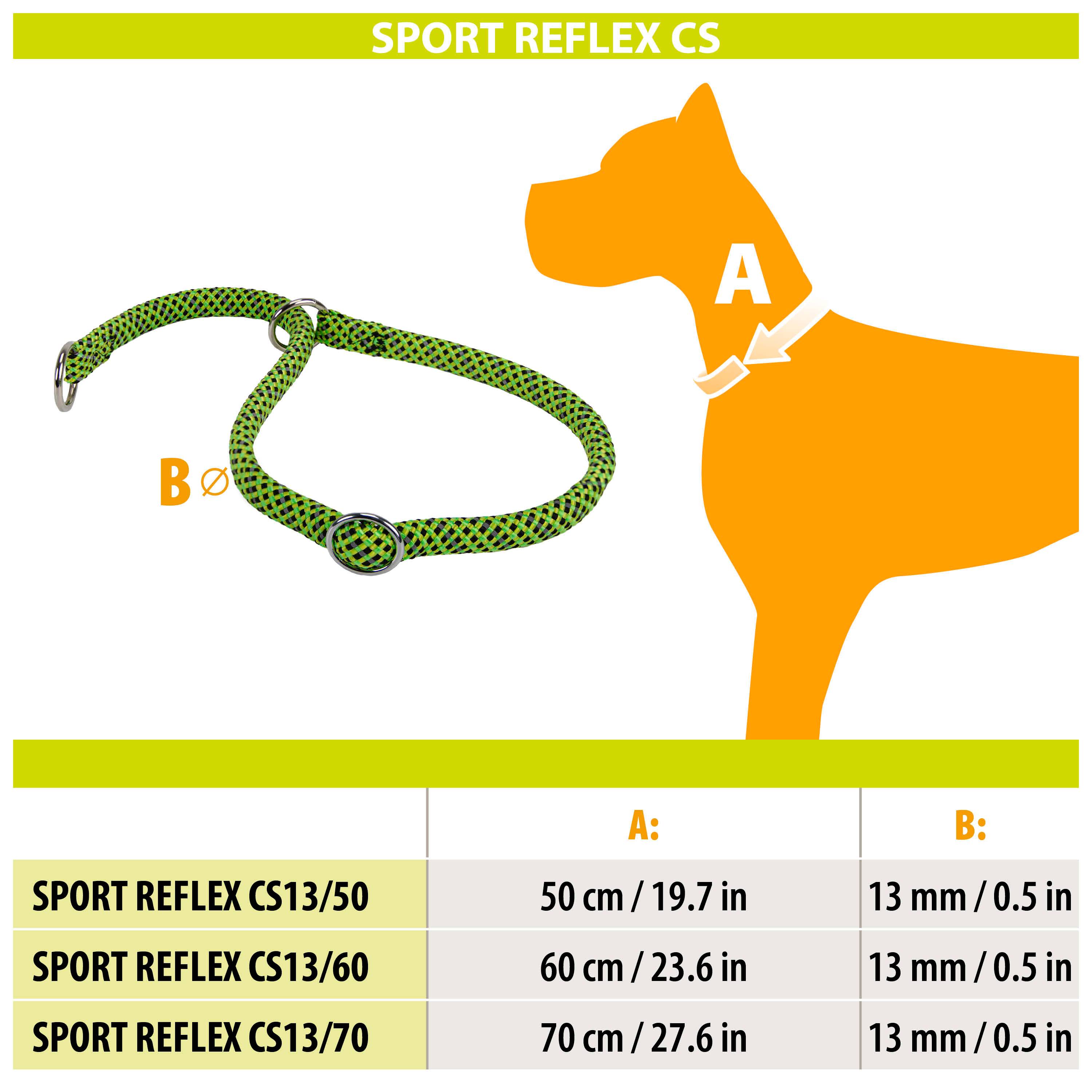 Ferplast - Ferplast Collier semi etrangleur Chiens SPORT REFLEX, Collier Chien, Collier dressage ajustable avec Anneaux Réglables, Collier en Cordon en nylon - Imagen 2
