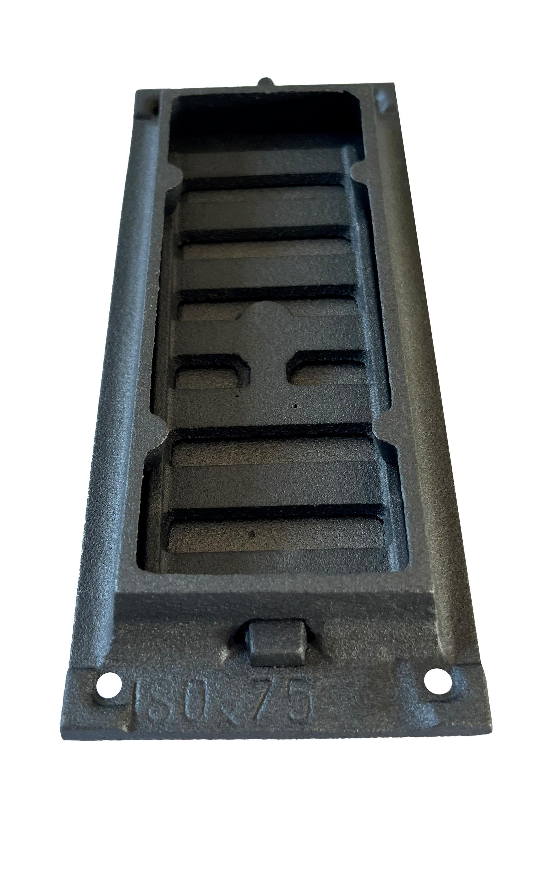 Grille d'arrivée d'air coulissante en fonte 18 cm X 7.5 cm, Dommartin - Imagen 3