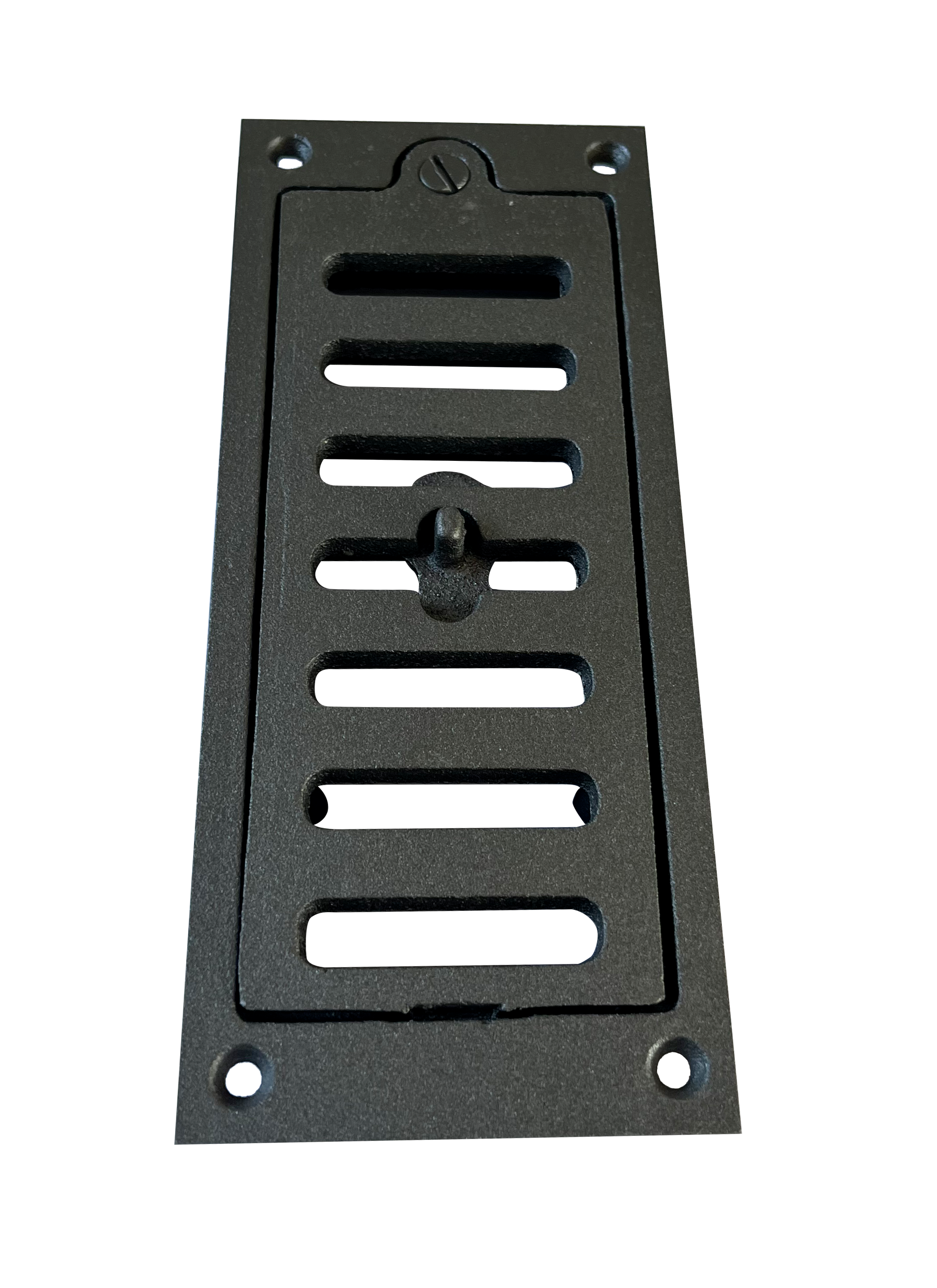 Grille d'arrivée d'air coulissante en fonte 18 cm X 7.5 cm, Dommartin - Imagen 1