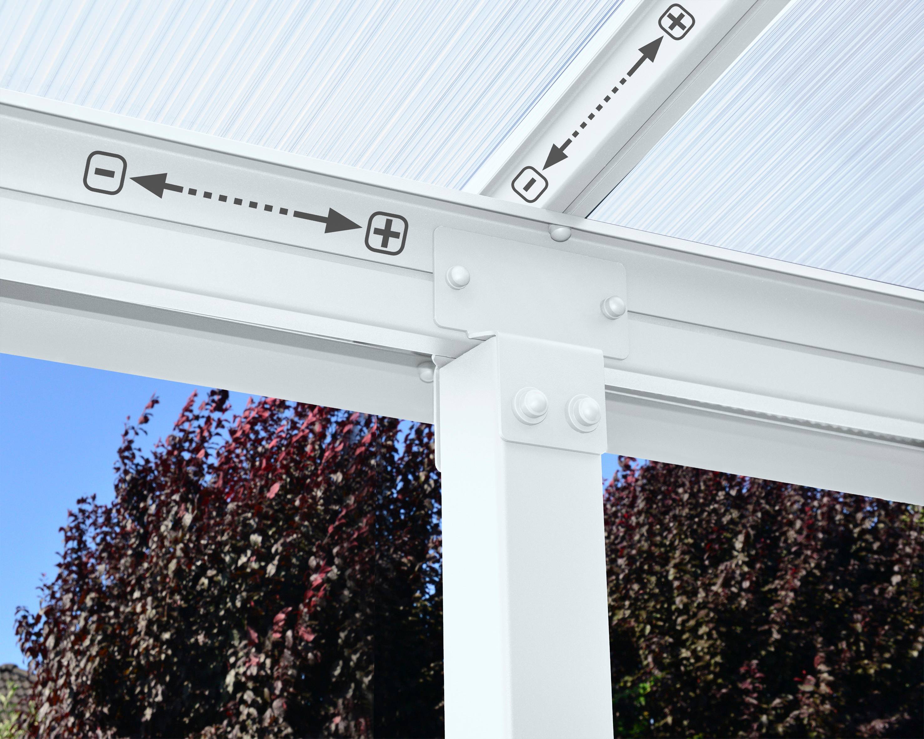 Canopia - Canopia Pergola Olympia 3X5,5 Blanche - Imagen 5