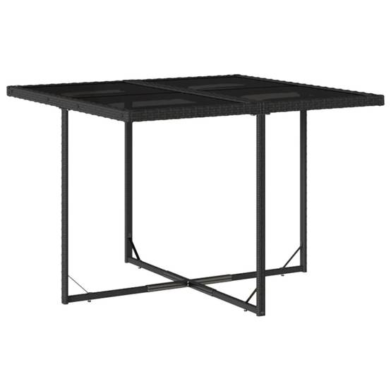 ComfortXL - Salon de Jardin Encastrable 4 Personnes Noir, Ensemble en Résine Tressée avec Coussins Noirs – ComfortXL Outdoor Living - Image 4