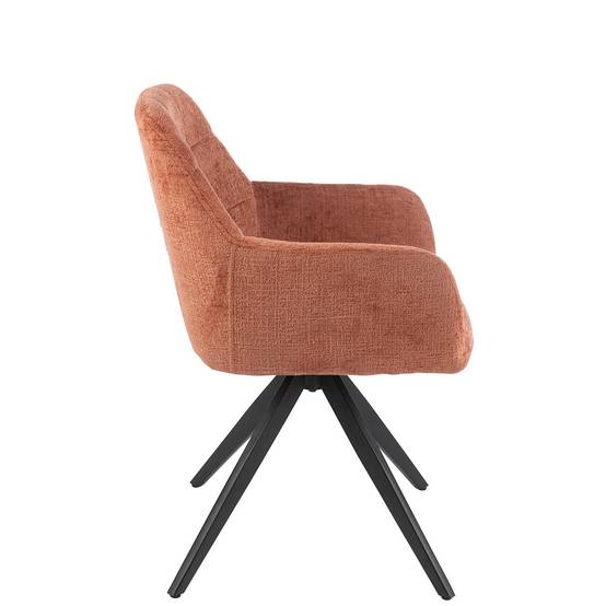 Chaise Design "Louna" 85cm Pêche - Image 3