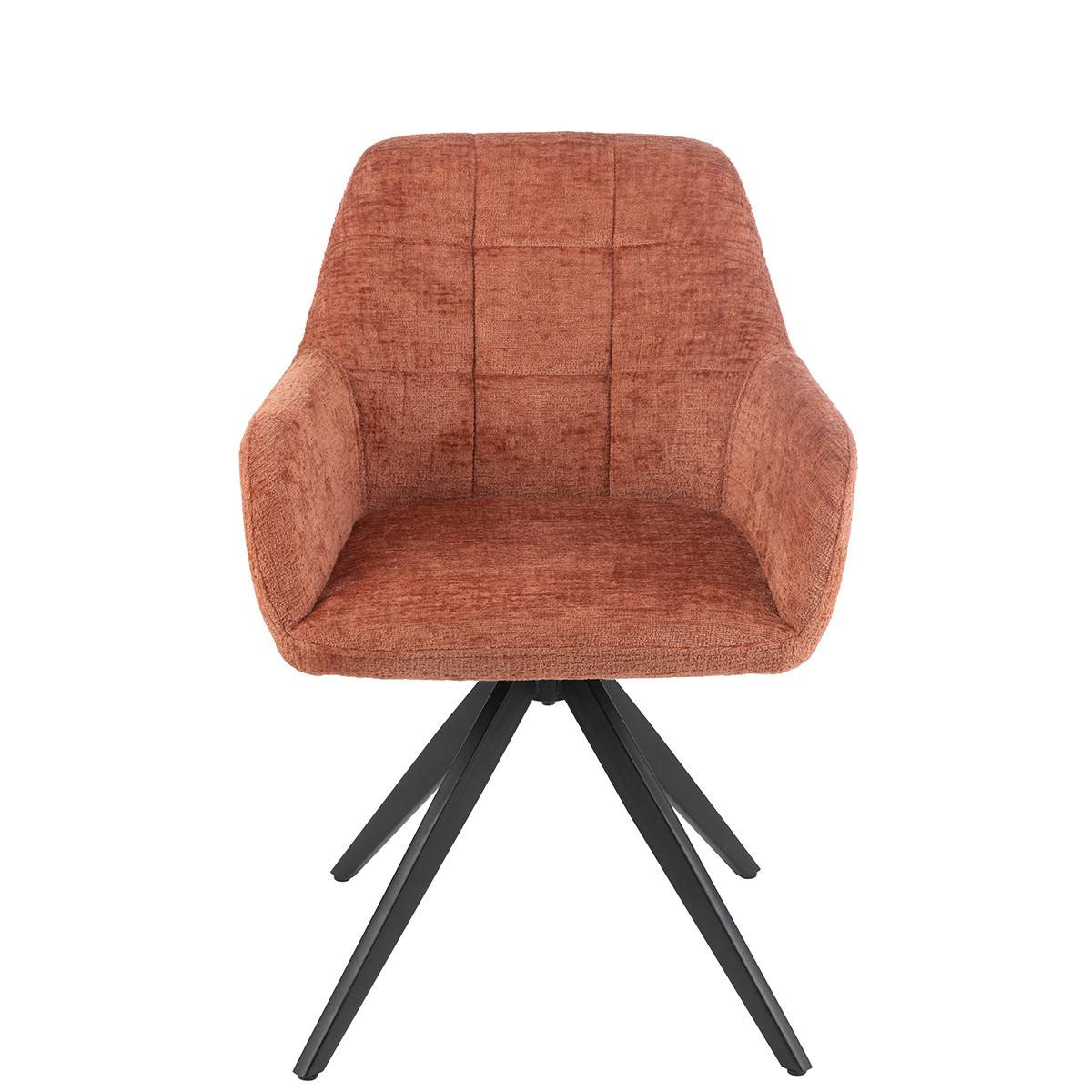 Chaise Design "Louna" 85cm Pêche - Image 2