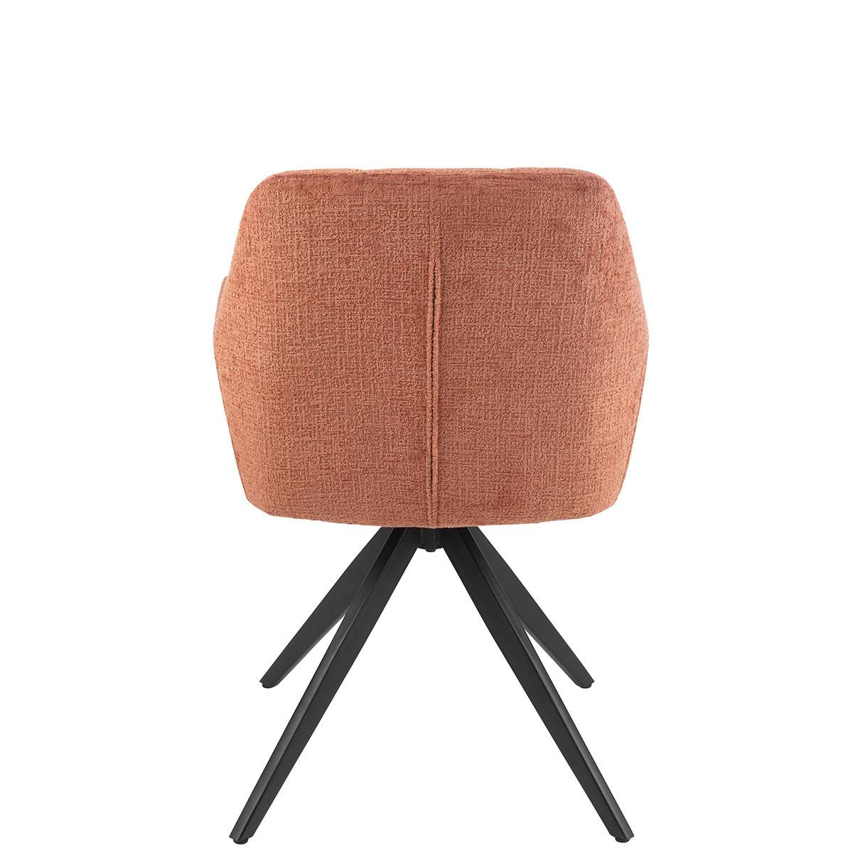 Chaise Design "Louna" 85cm Pêche - Image 4