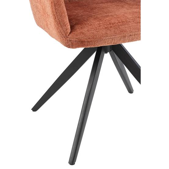 Chaise Design "Louna" 85cm Pêche - Image 8