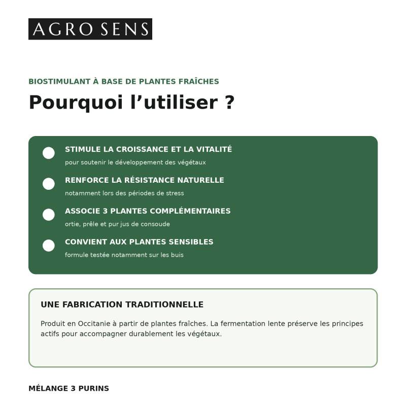 Mélange de 3 purins concentré, ortie, consoude et prêle - 1 Litre - Image 2