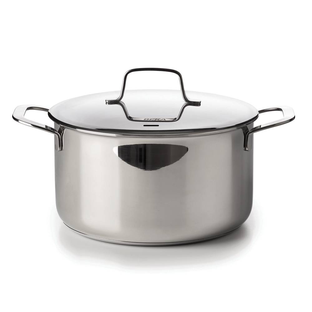 Faitout avec son couvercle Maestro 24 cm en inox - Image 1