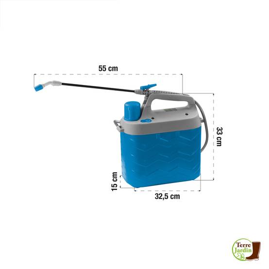 Pulvérisateur électrique 8 litres avec batterie 3,7V/2Ah et chargeur USB - Image 5